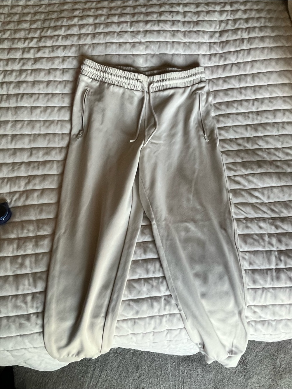 Women’s Cream Jogger Pants - Comfortable Drawstring Sweatpants